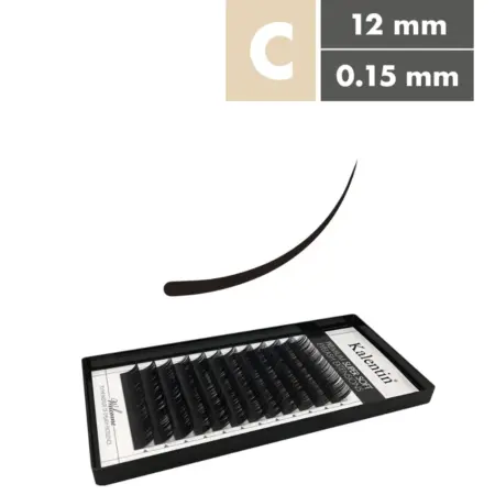 Kalentin Extensiones De Pestañas Clásicas Curva C 0,15 12mm